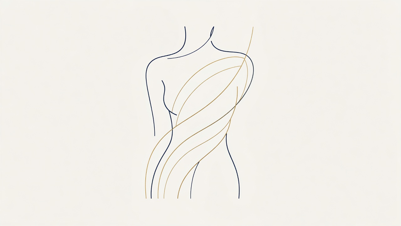 Ilustración de la armonía y las proporciones naturales de la silueta